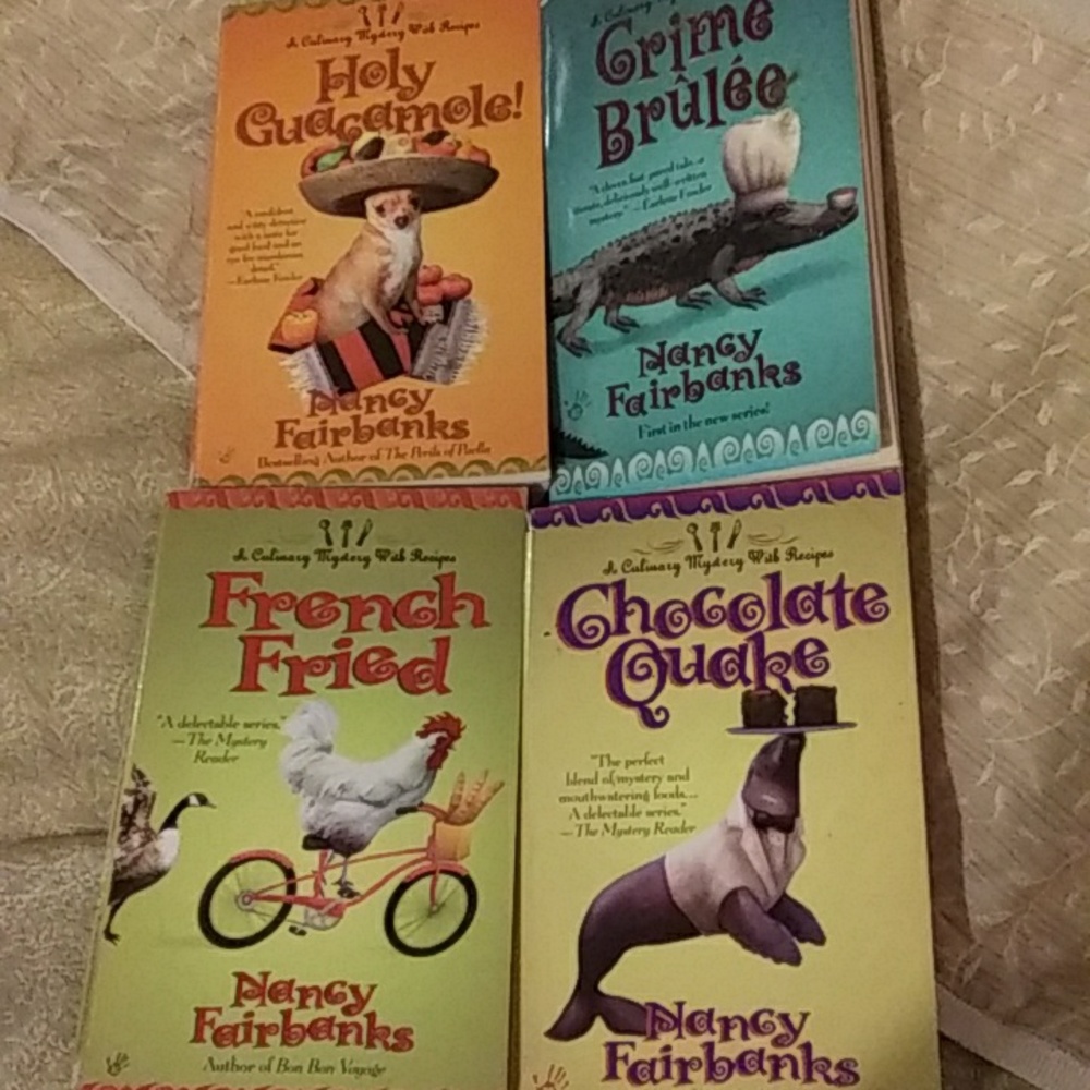 4 Nancy Fairbanks Murder Mystery Paperback books